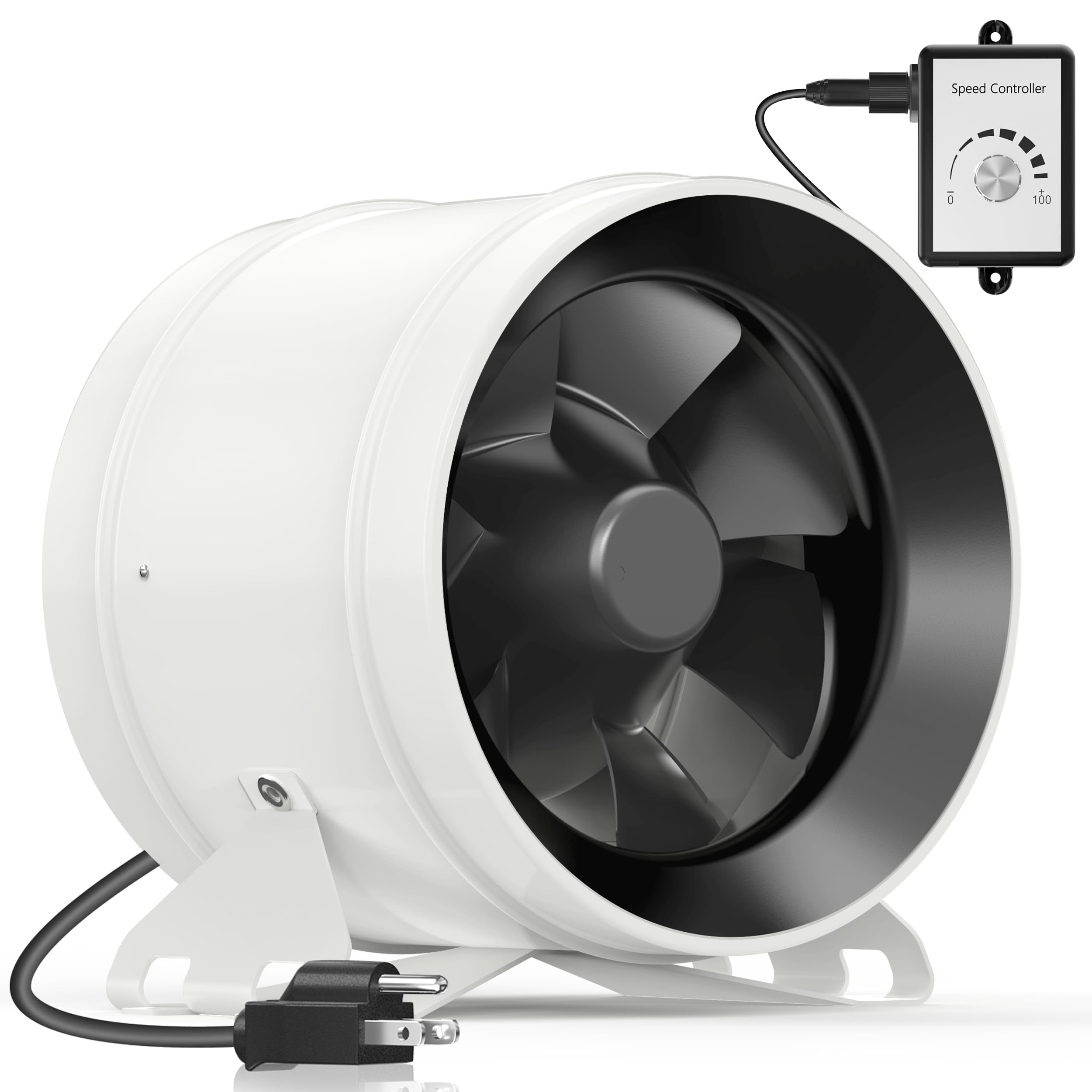 Amazon.co.jp: Hon&Guan ダクトファン 200mm 強力 無段階調速可能