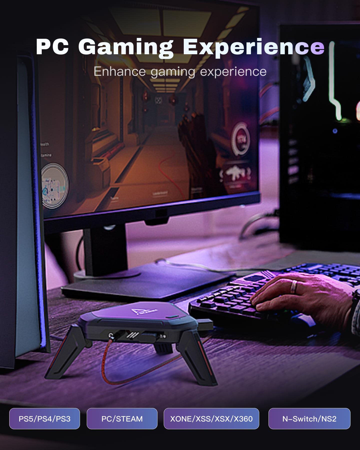 Amazon.co.jp: AIMZENIX モンスターキーボード&マウスアダプター PS5