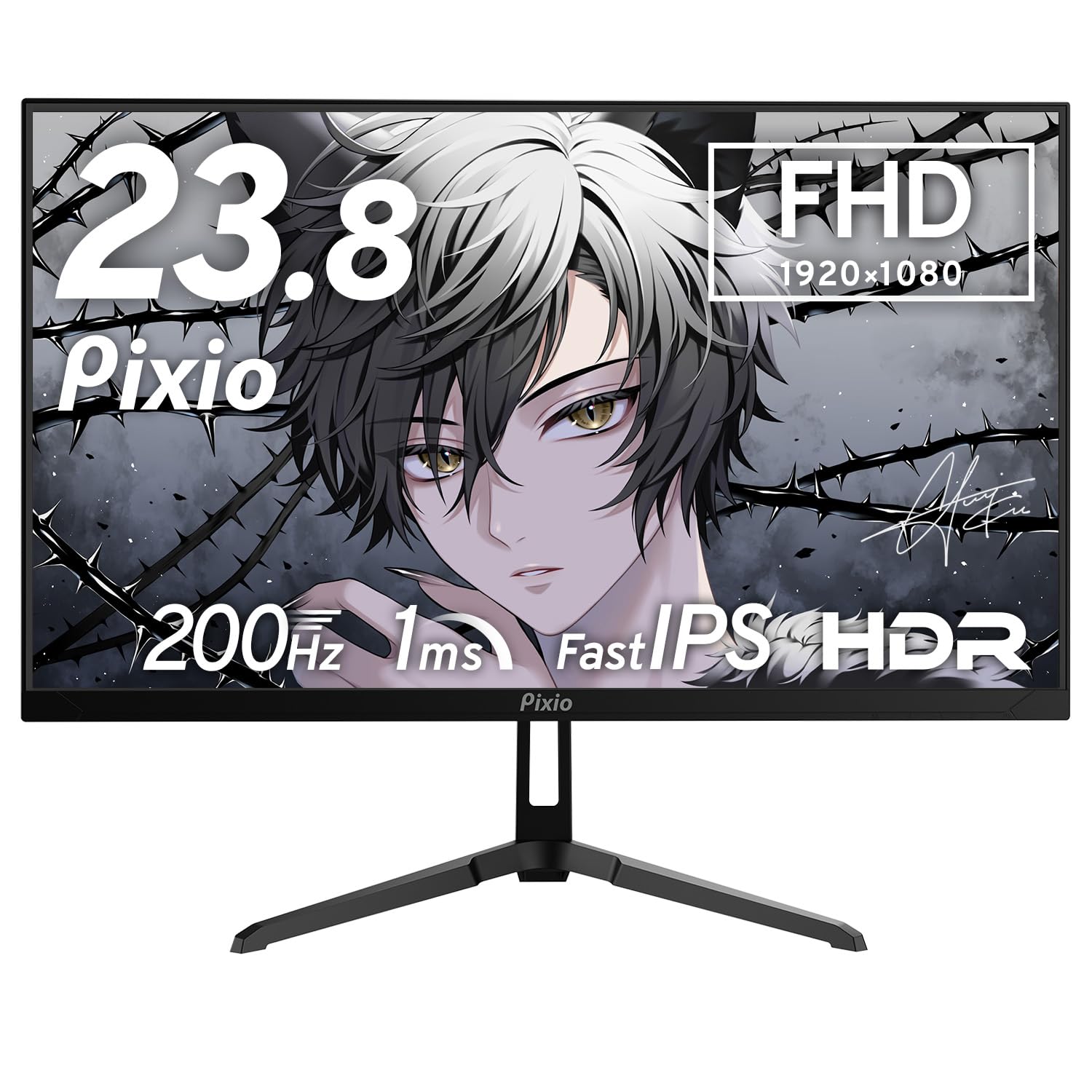 Amazon.co.jp: Pixio PX248 Wave Black ゲーミングモニター 23.8インチ