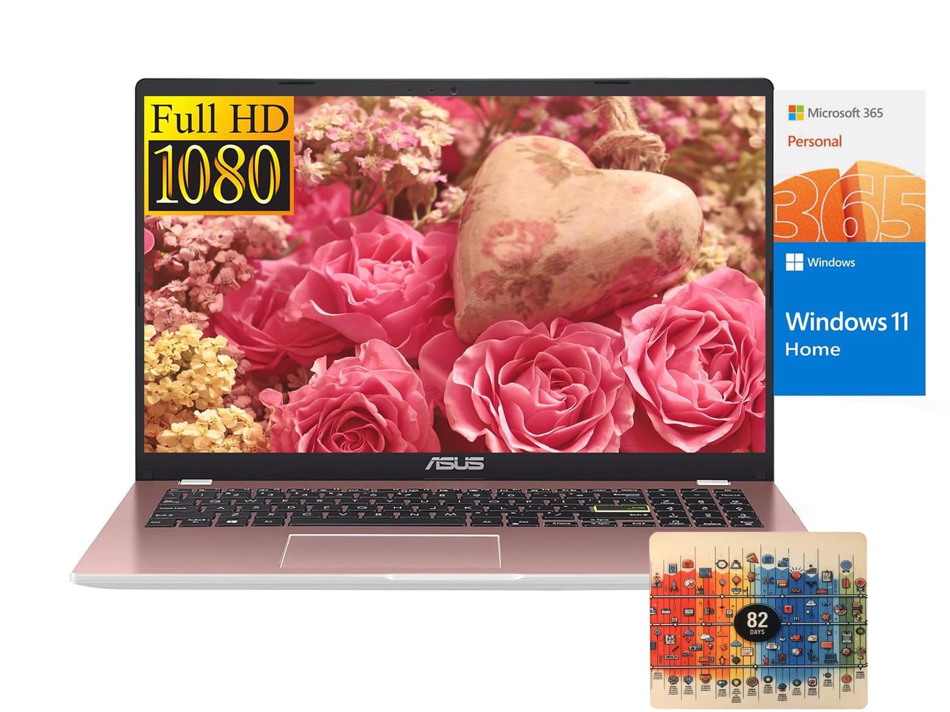 Amazon.com: ASUS Vivobook 15.6 inch Laptop, Intel N6000 4-core CPU