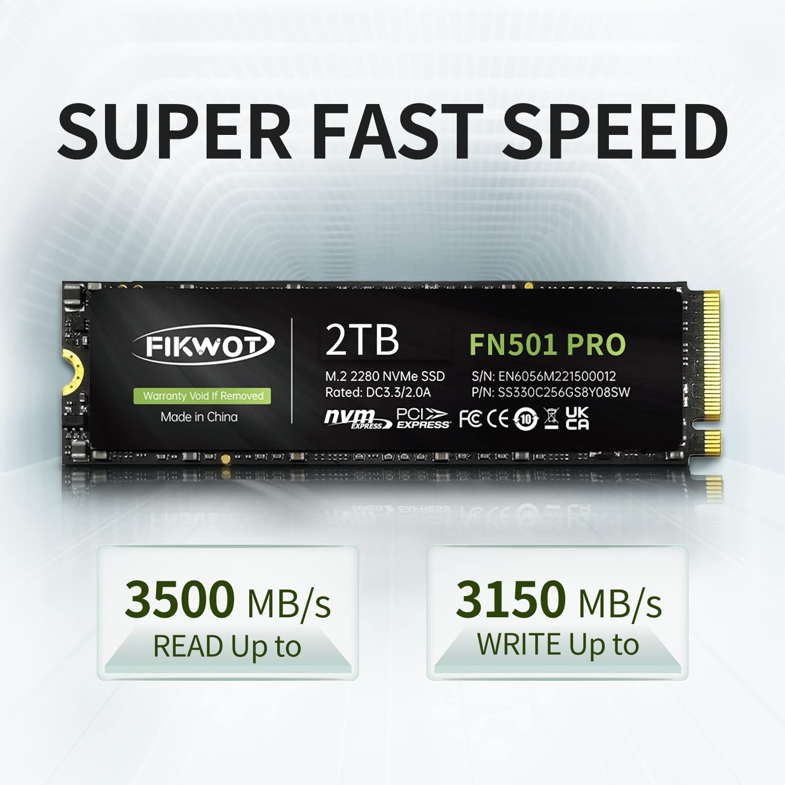 Amazon.com: Fikwot FN501 Pro 2TB NVMe SSD - M.2 2280 PCIe Gen3 x4