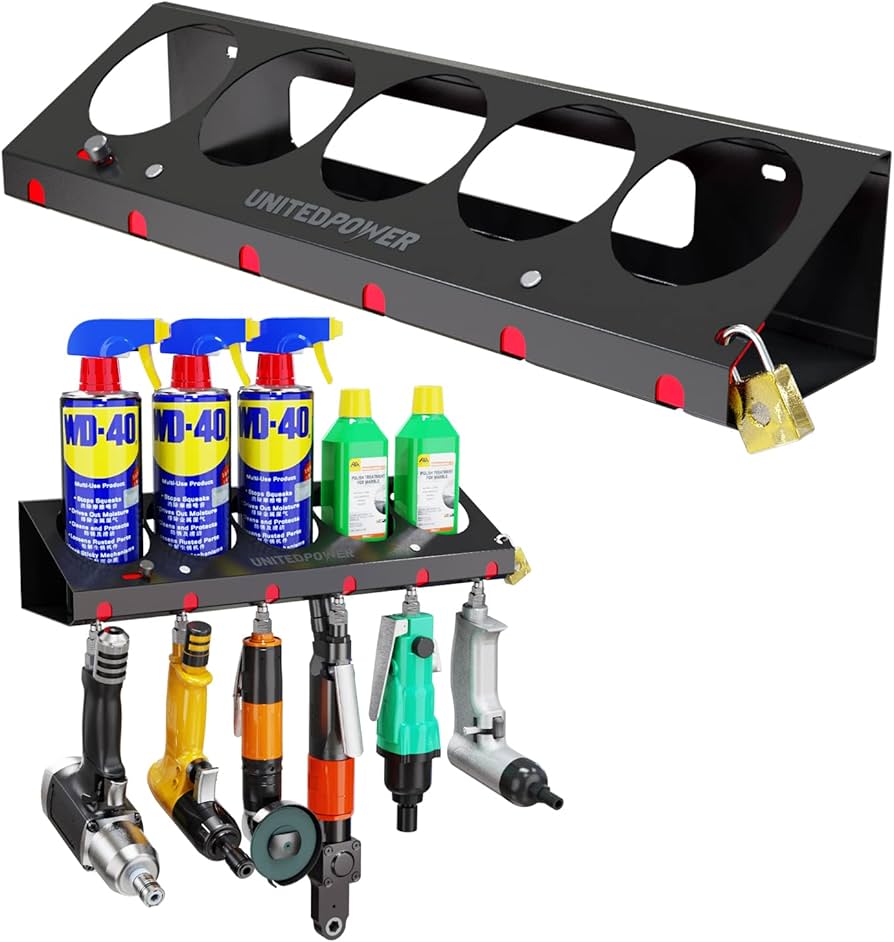 Amazon.com: UNITEDPOWER Pneumatic Tool Holder Lockable/Aerosol
