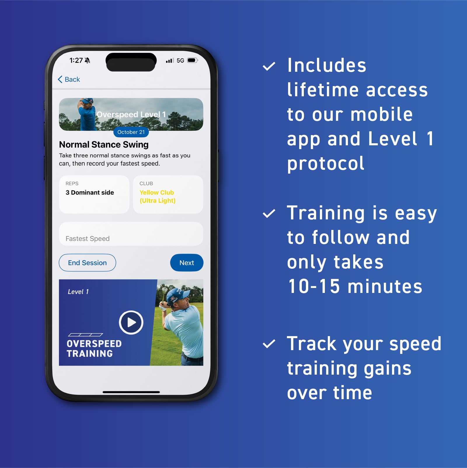 Amazon | SuperSpeed メンズ ゴルフトレーニングシステム 3点セット