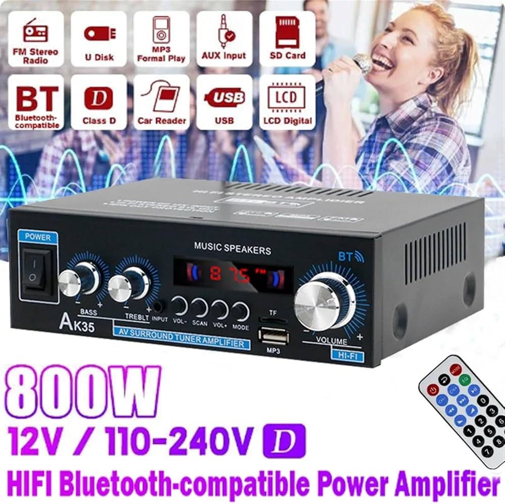 Amazon.co.jp: オーディオアンプ カーアンプ ハイファイデジタルアンプ