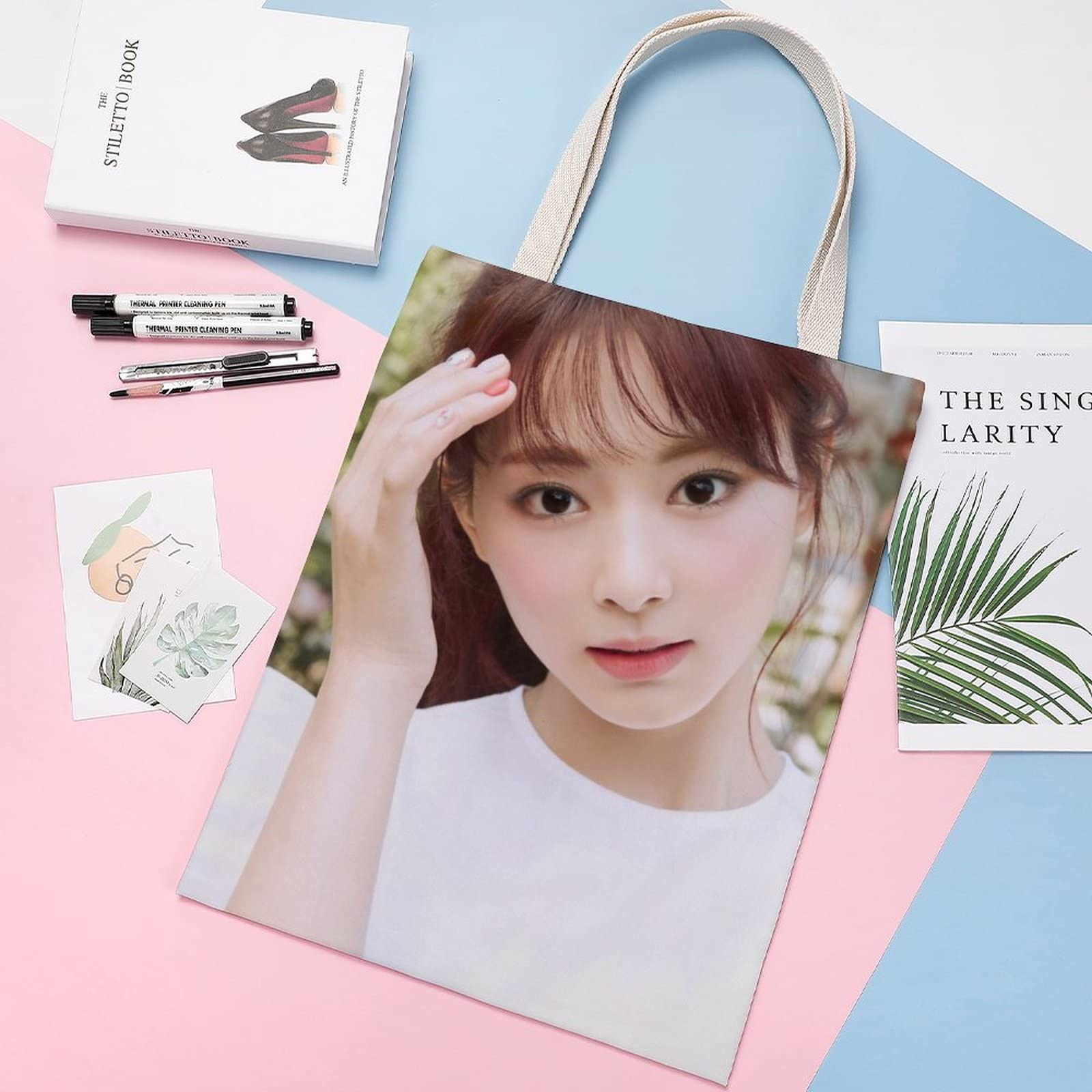 Amazon.co.jp: TWICE ツウィ トートバッグ ハンドバッグ キャンバス