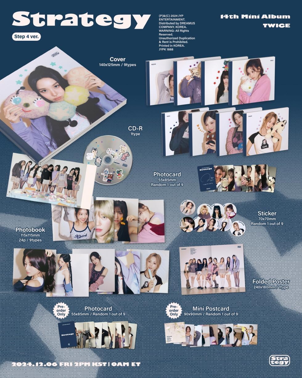 Amazon.co.jp: TWICE 14th MINI ALBUM 'STRATEGY' Digipack Step 4 ver