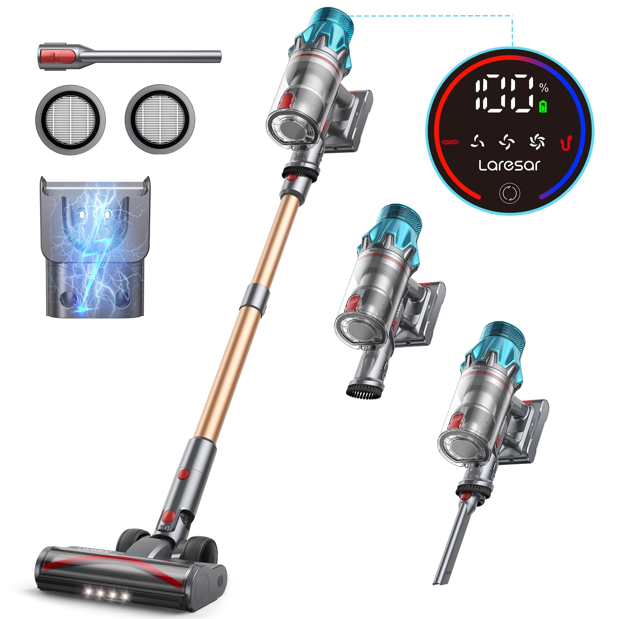 Laresar Ultra 7 Cordless Vacuum Cleaner 550W/45Kpa Stick Vacuum