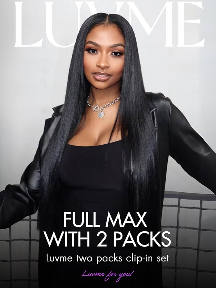 Amazon.com : LUVME HAIR 2 Pack Hair Extensions 270g 14Pcs, Full