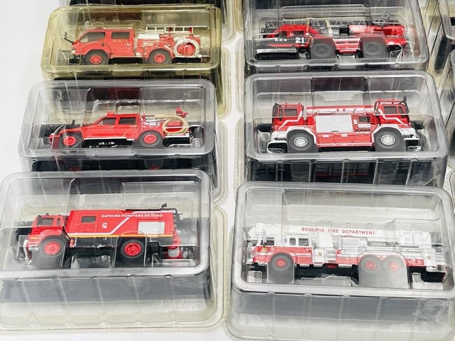 Amazon | 週刊 世界の消防車 各種 22台 ミニカー 当時物 現状品 希少品