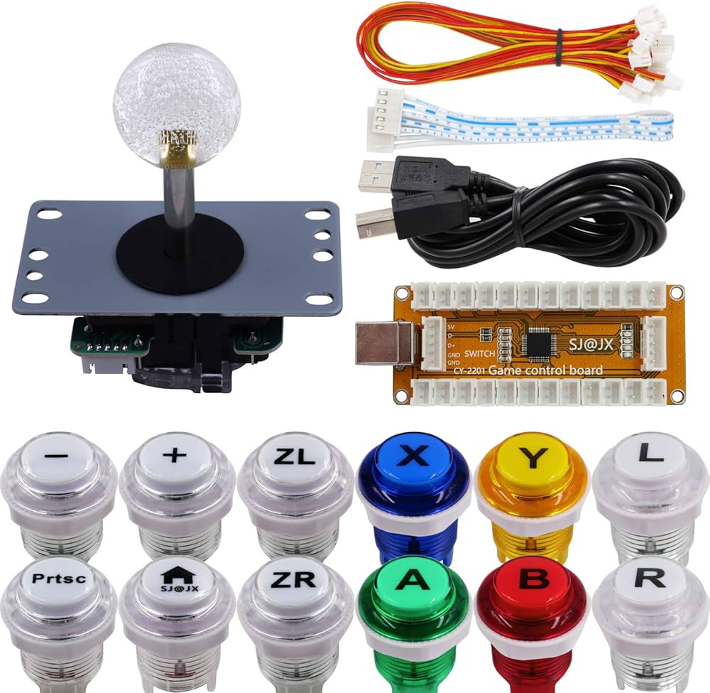Amazon.co.jp: SJ@JX アーケード ゲーム コント ローラー USB