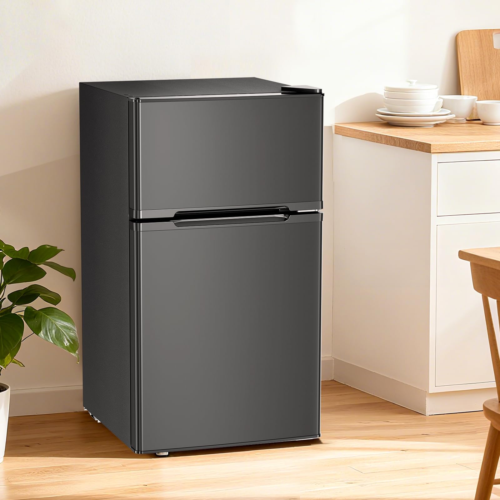 Amazon | Kismile 小型冷蔵庫 87L 冷凍庫付き 2ドア 両開き コンパクト