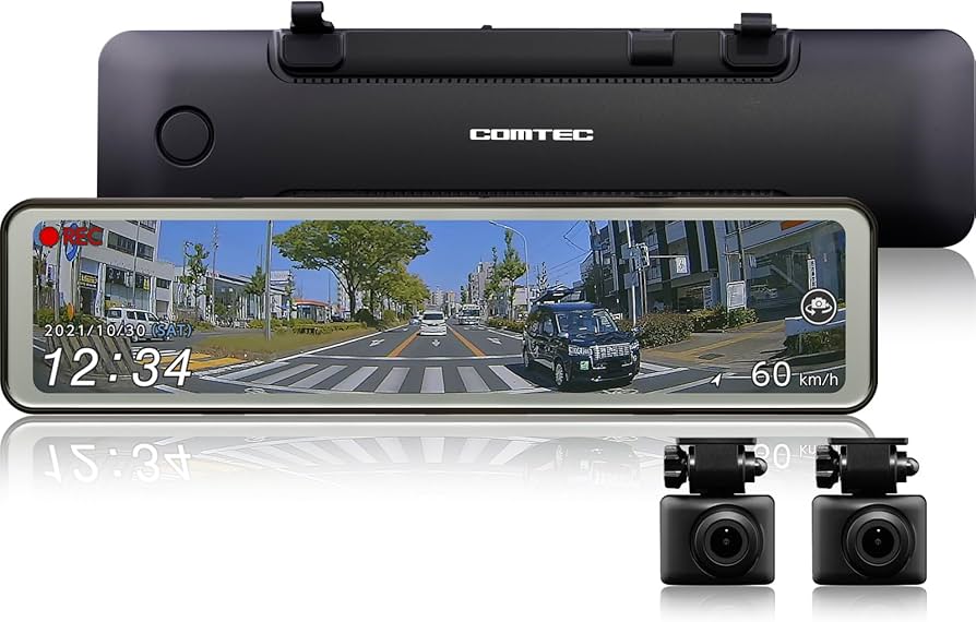 Amazon | コムテック 車用 ドライブレコーダー搭載電子ルームミラー