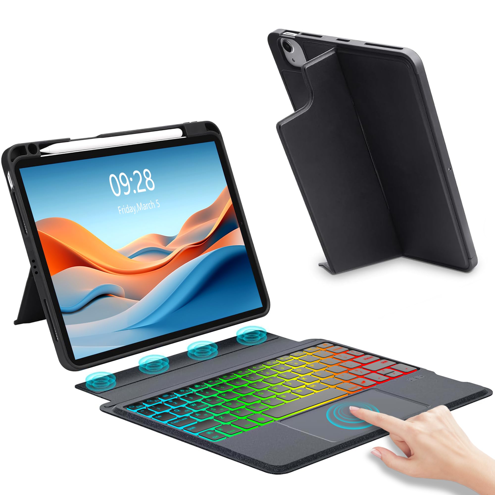 Amazon.com: iPad Air 11 inch Keyboard Case (M2) 2024, Detachable