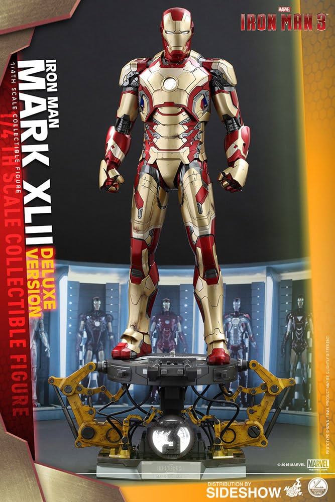 Amazon.com: Hot Toys Marvel Iron Man 3 Iron Man Mark XLII 1/4