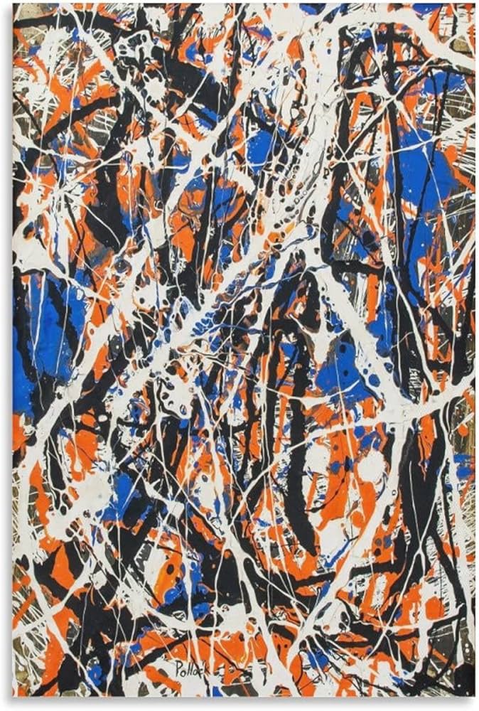 Amazon.co.jp: Jackson Pollockジャクソン・ポロック画家の作品「抽象
