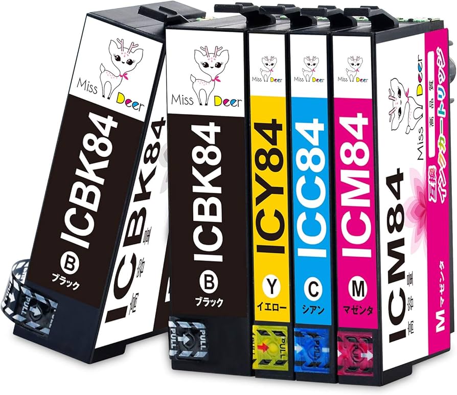 Amazon.co.jp: 【Miss Deer】IC4CL84 IC84 互換インクカートリッジ