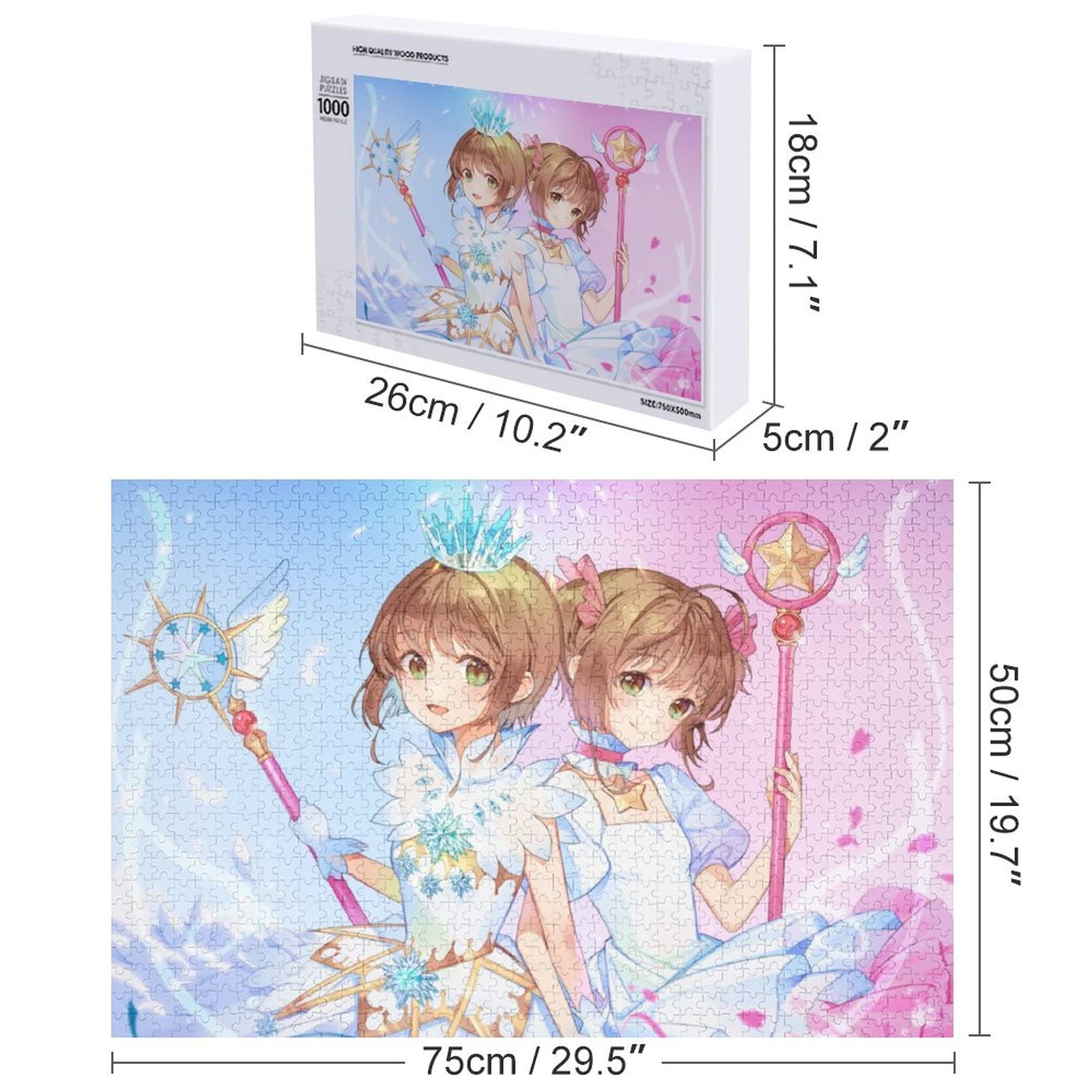 Amazon | カードキャプターさくら 1000ピース 益智減圧玩具 木製パズル