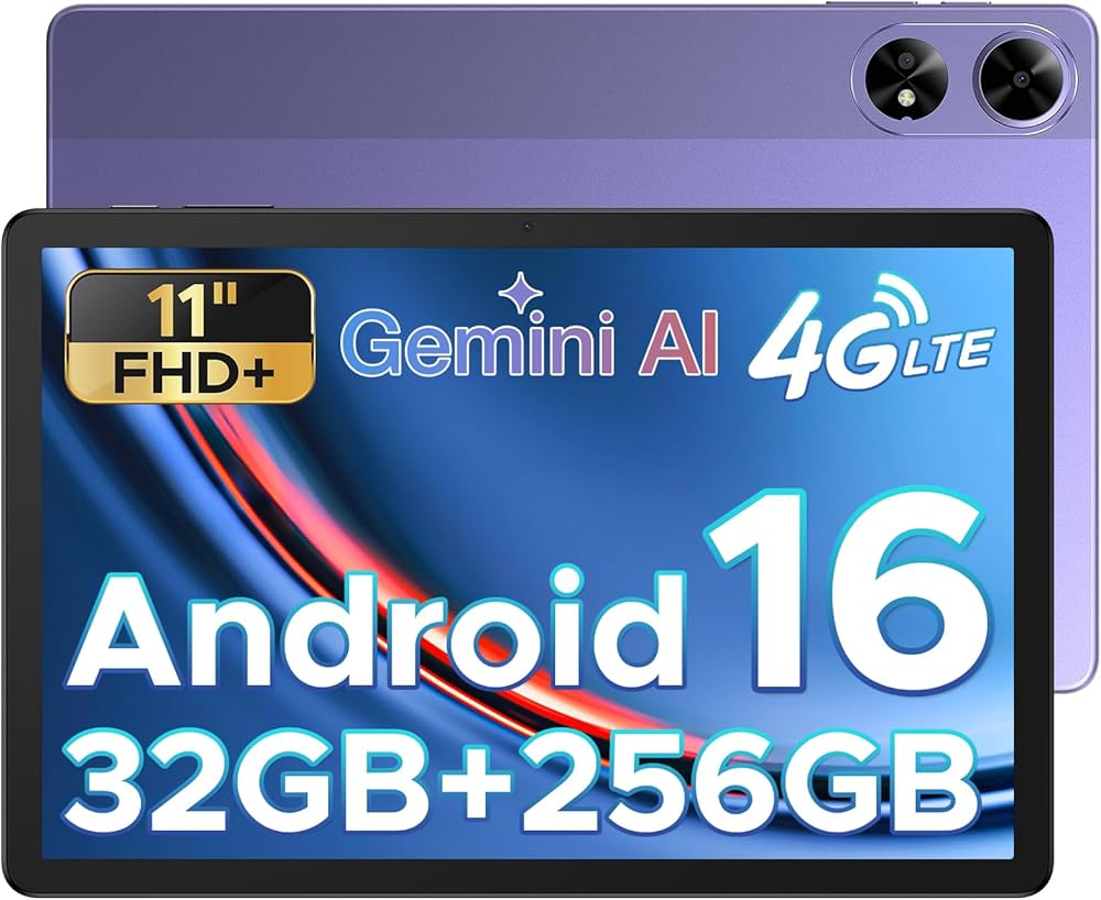 DOOGEE Tab G6 Plus Android 16 Tablet AI Android Tablets 11 inch