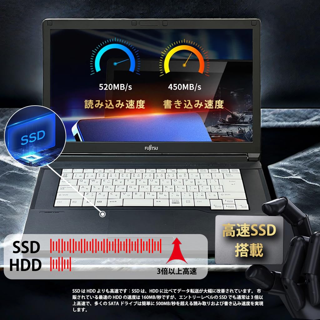 Amazon.co.jp: 【整備済み品】 富士通 ノートPC A579／15.6型 ／Win 11