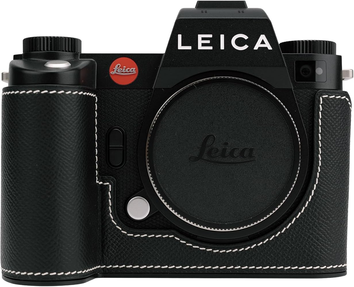 Amazon | Leica SL3/Leica SL3s用ハンドメイド本革カメラハーフケース