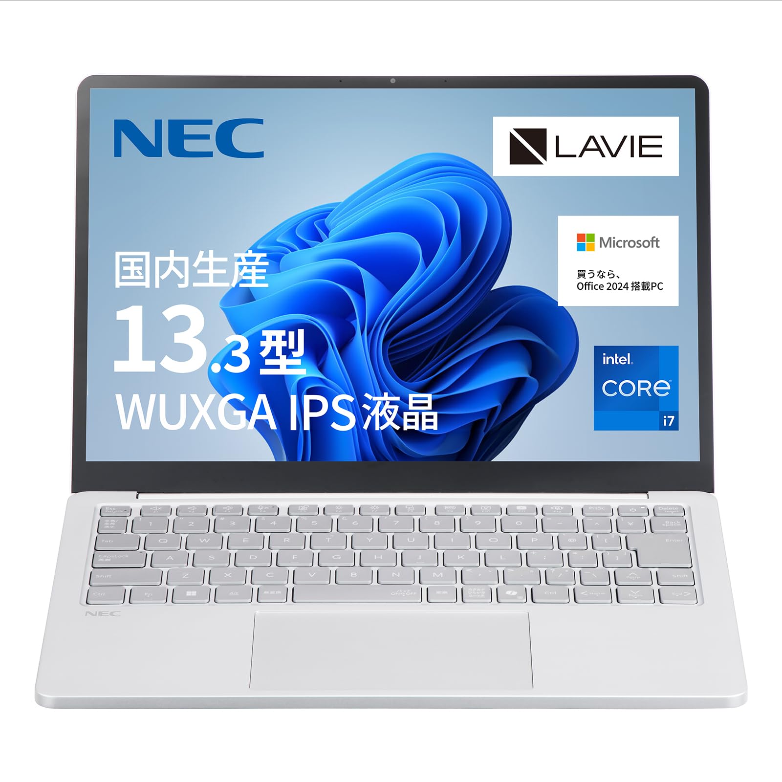 NEC ノートパソコンCore i7-8550U CPU フルHD カームホワイト NEC