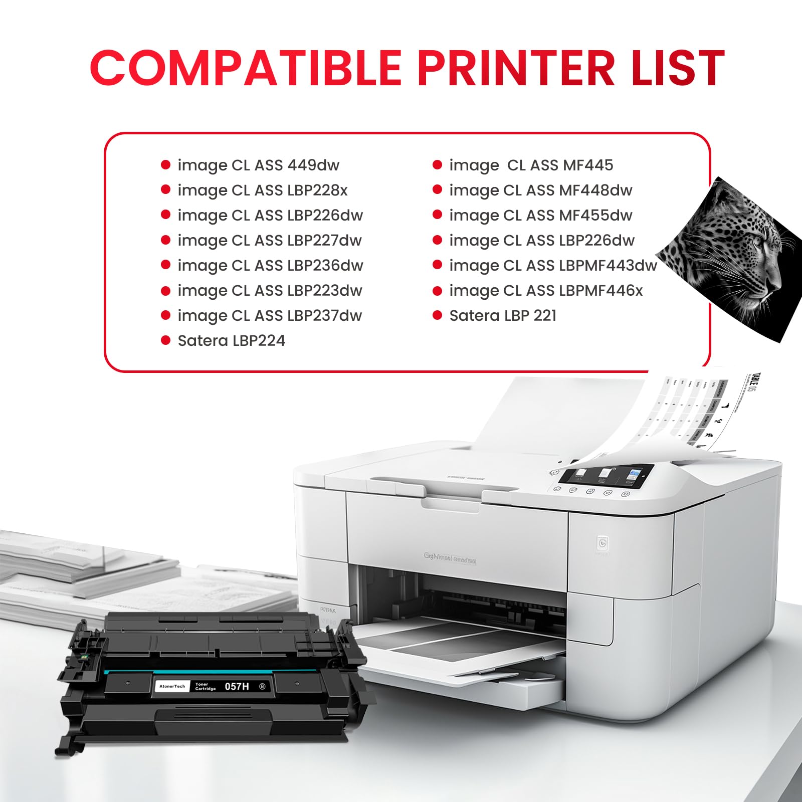 Amazon.co.jp: AtonerTech 057/057H 大容量トナーカートリッジ Canon