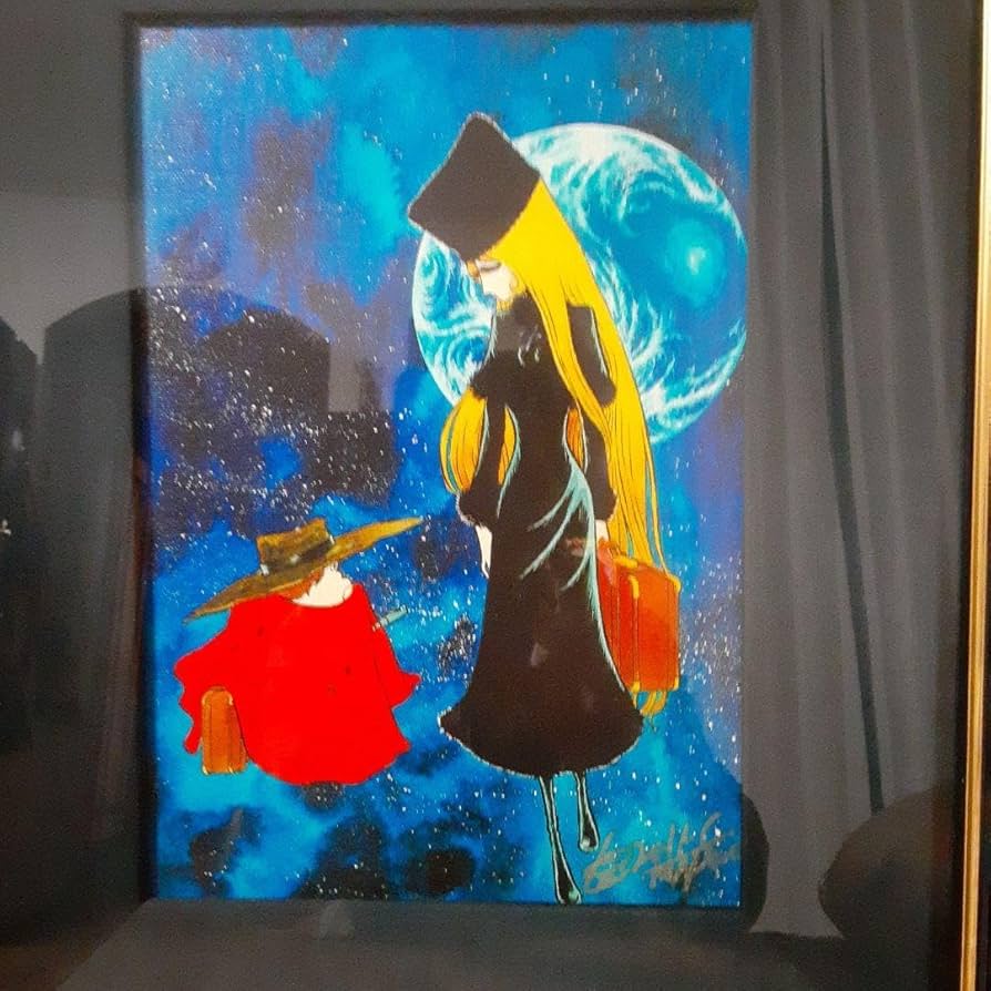 Amazon.co.jp: 松本零士 サイン入り 銀河鉄道999 版画 時の環の旅Ⅱ Z