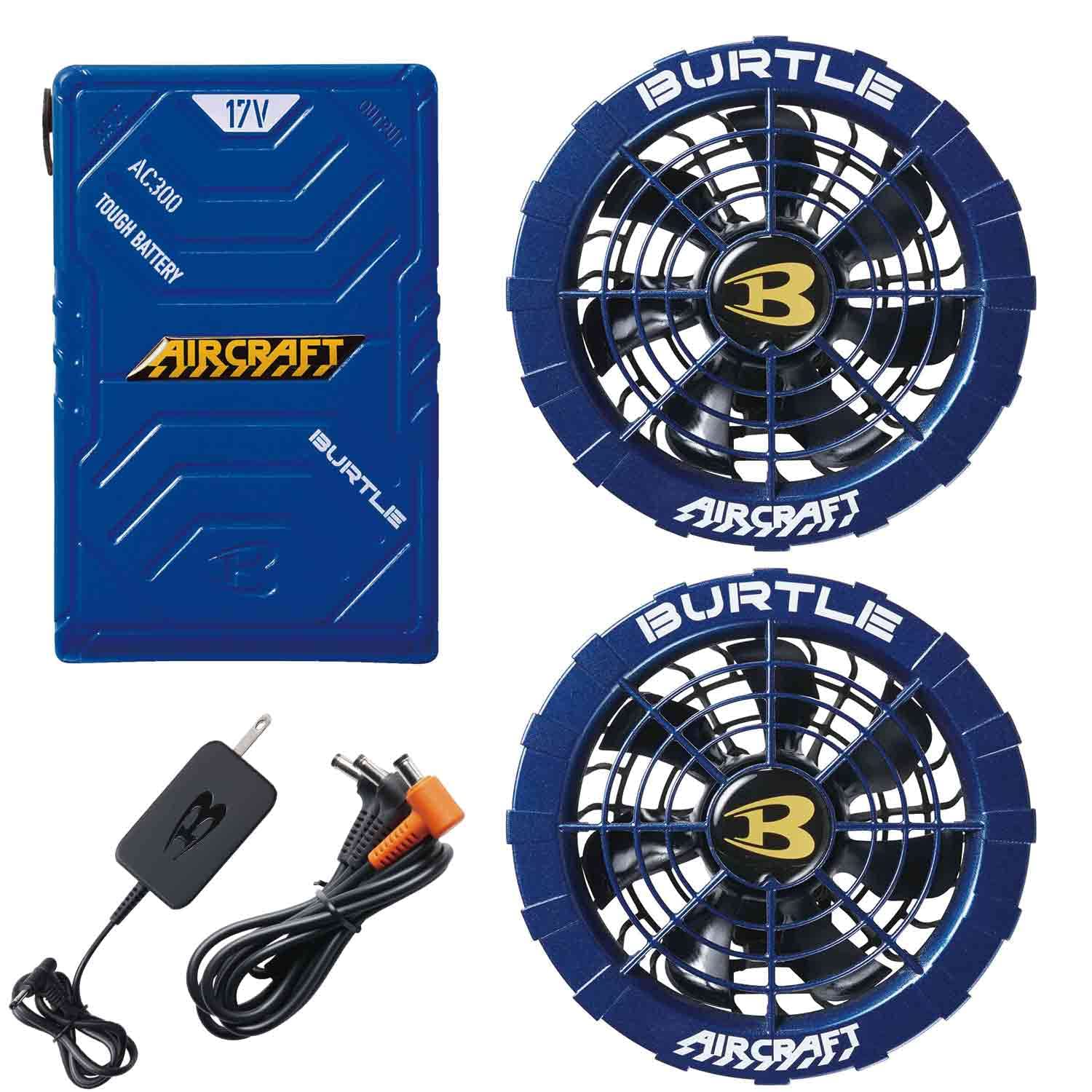 バートル空調服 17V充電器セット ファンなしBURTLE バッテリー17V