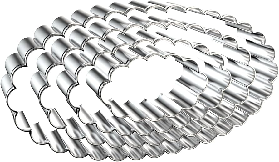 Amazon | スカラップエッジオーバルクッキーカッターセット L - 5