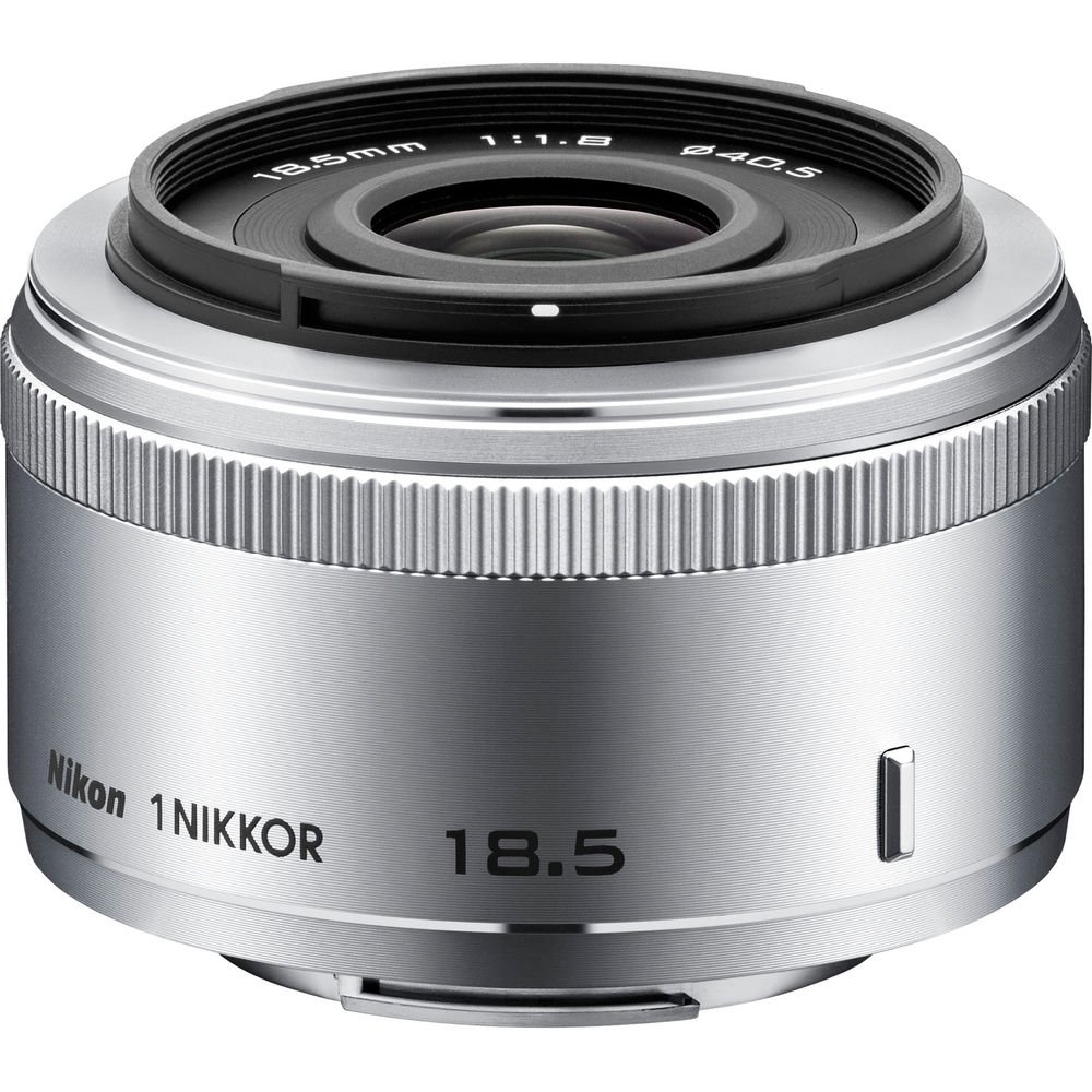 Amazon.com : Nikon 1 NIKKOR 18.5mm f/1.8 (Silver) : Camera Lenses