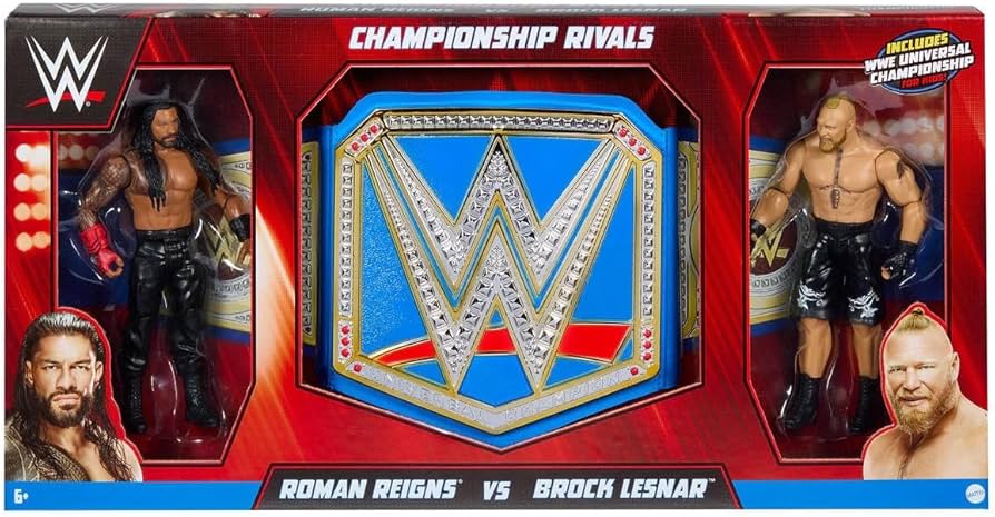Amazon.com: WWF/WWE Championship Rivals Roman Reigns vs. Brock