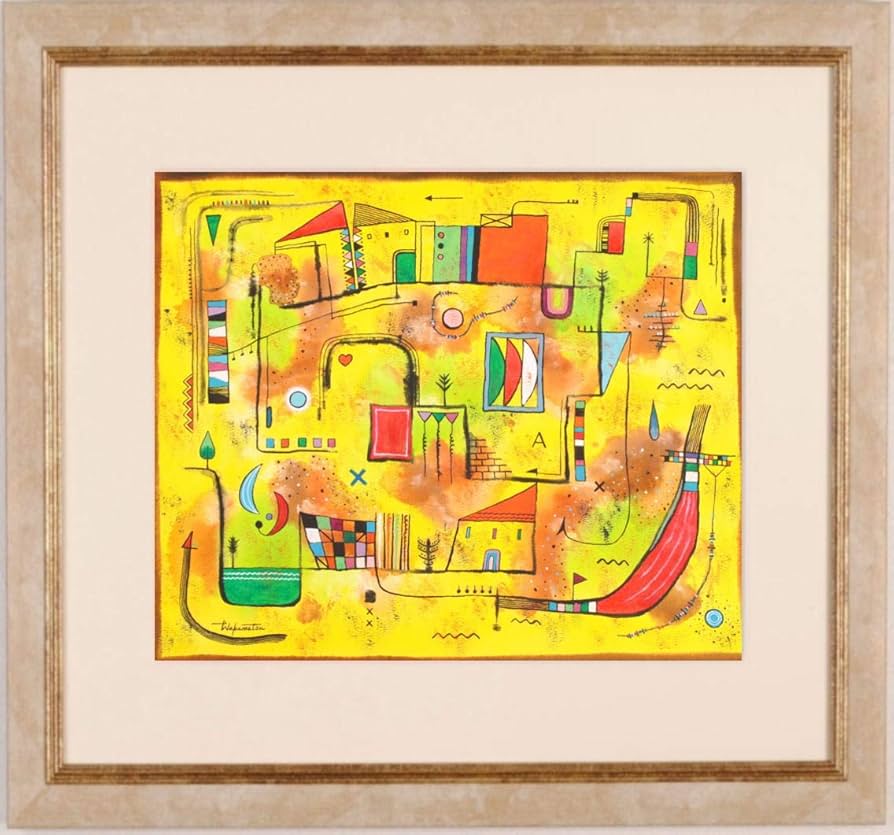 Amazon | 若松愛子 「インナートリップ NO-22」 抽象画 絵画 現代