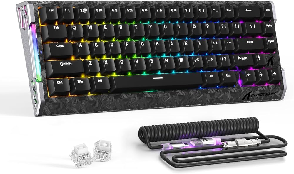 Amazon | 【ATTACK SHARK R68HE ブラック】磁気スイッチ ゲーミング