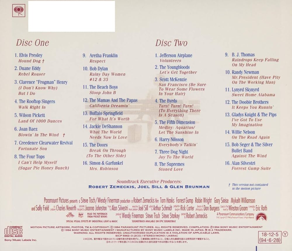 Amazon.co.jp: フォレスト・ガンプ オリジナル・サウンドトラック(期間