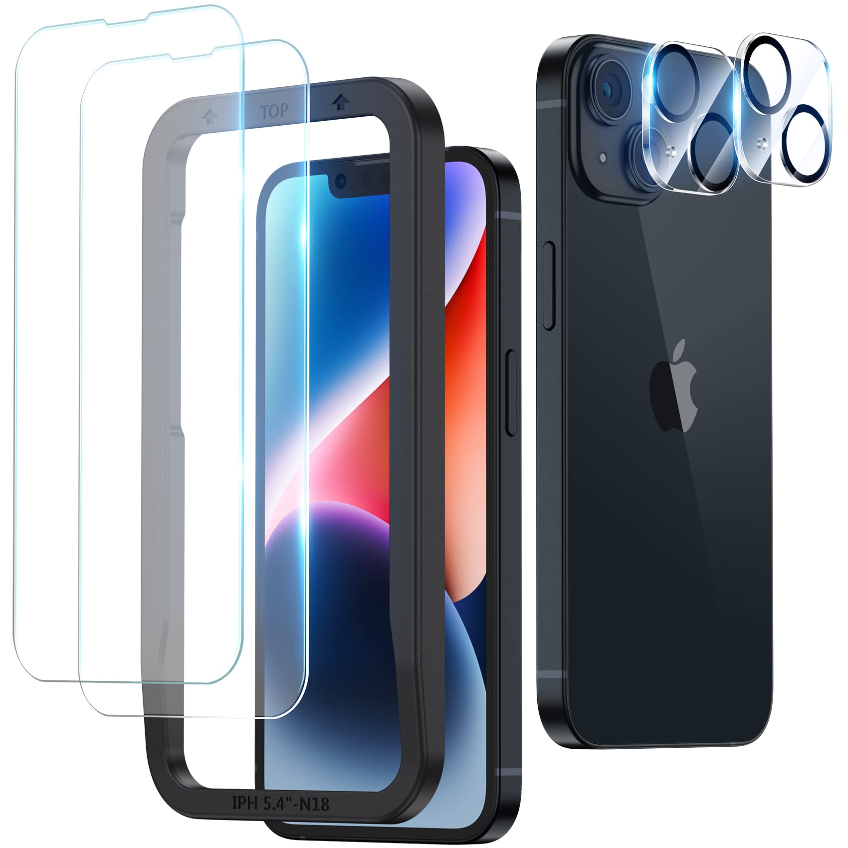 Amazon | NIMASO ガラスフィルム (2枚)＋カメラフィルム (2枚) iPhone