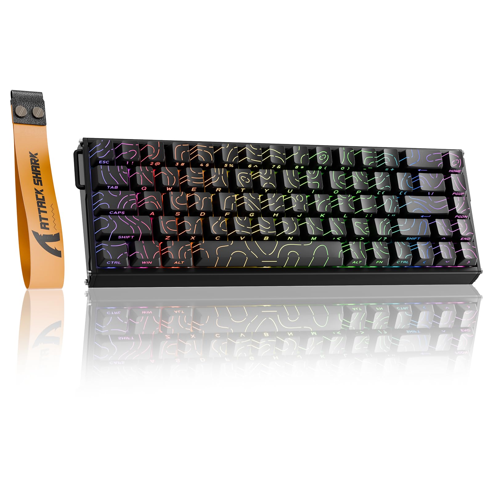 ATTACK SHARK X68 MAX HE Teclado mecânico gamer com fio e gatilho