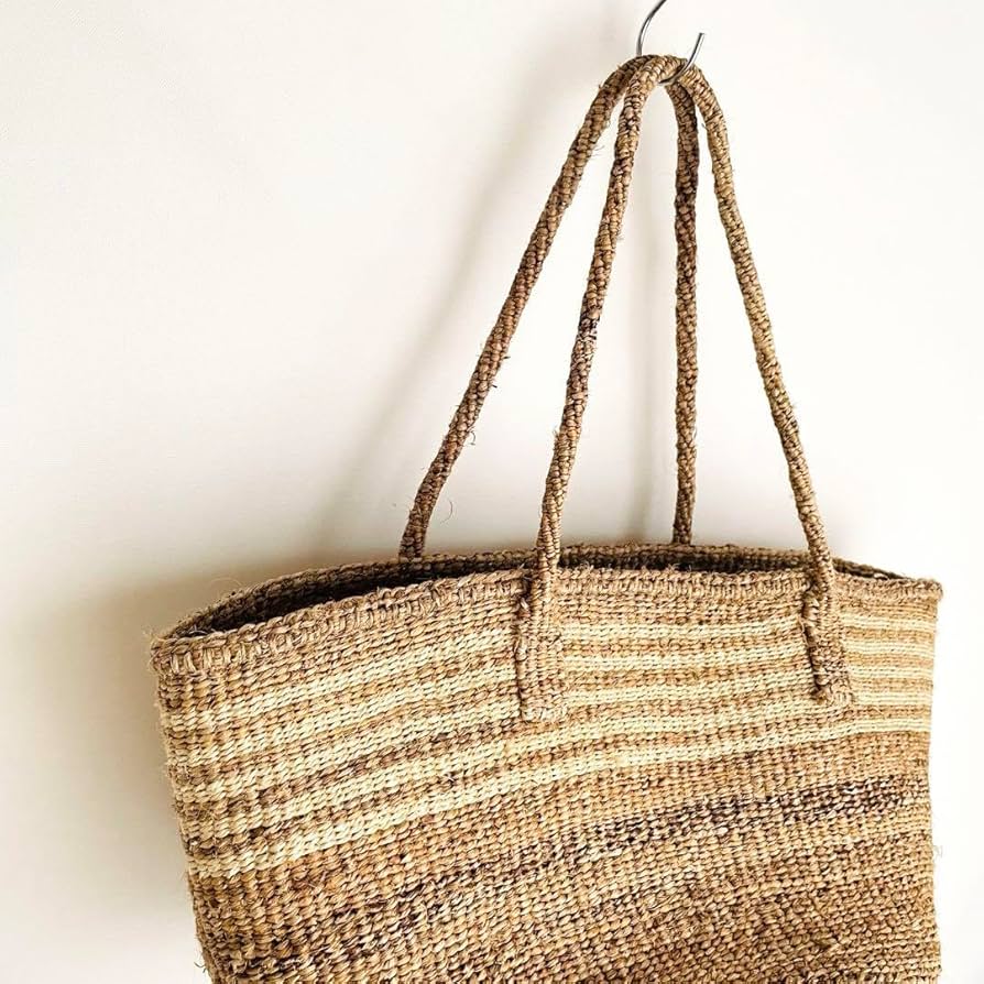 Amazon.co.jp: ロンハーマン RHC カゴバッグ 肩がけ 丸底 天然素材