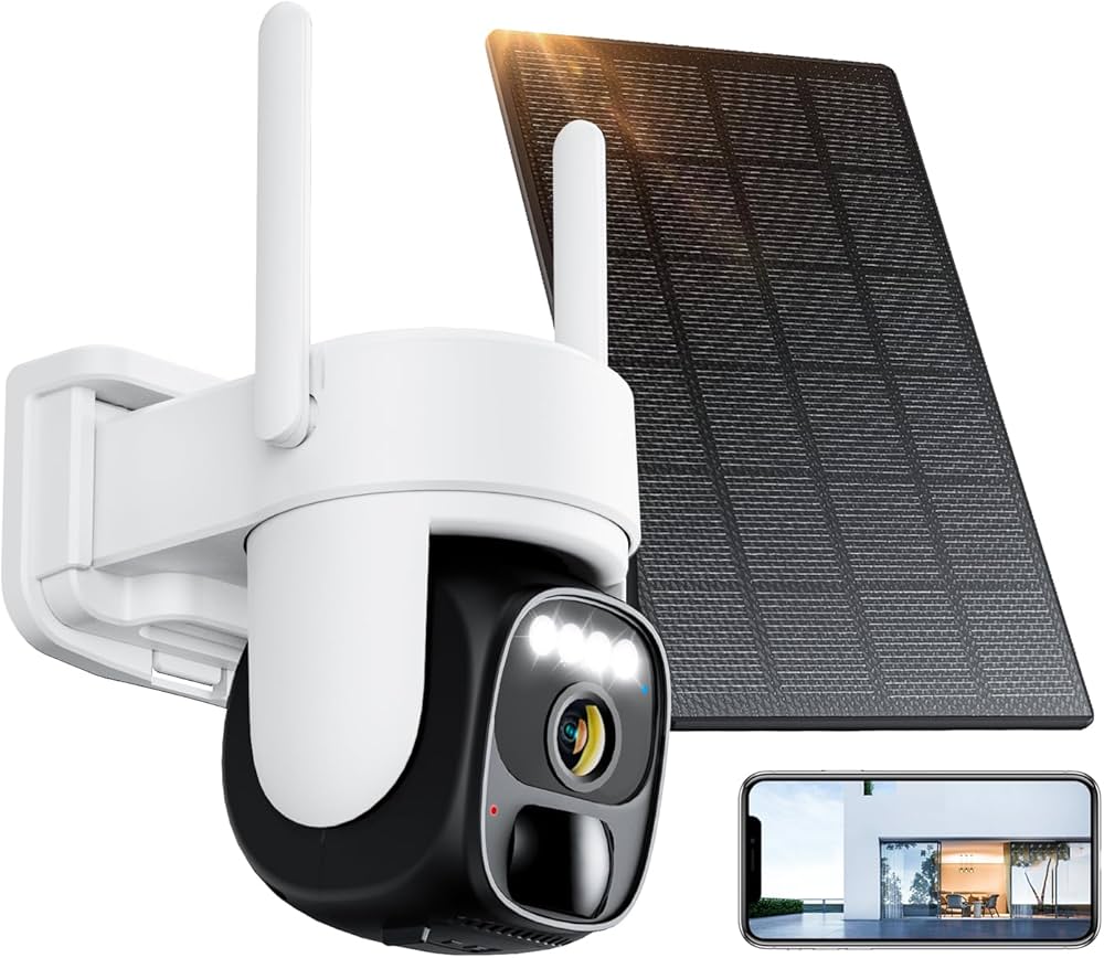 Amazon.co.jp: Kurumina 防犯カメラ 屋外 ソーラー 2K解像度 WiFi 屋外