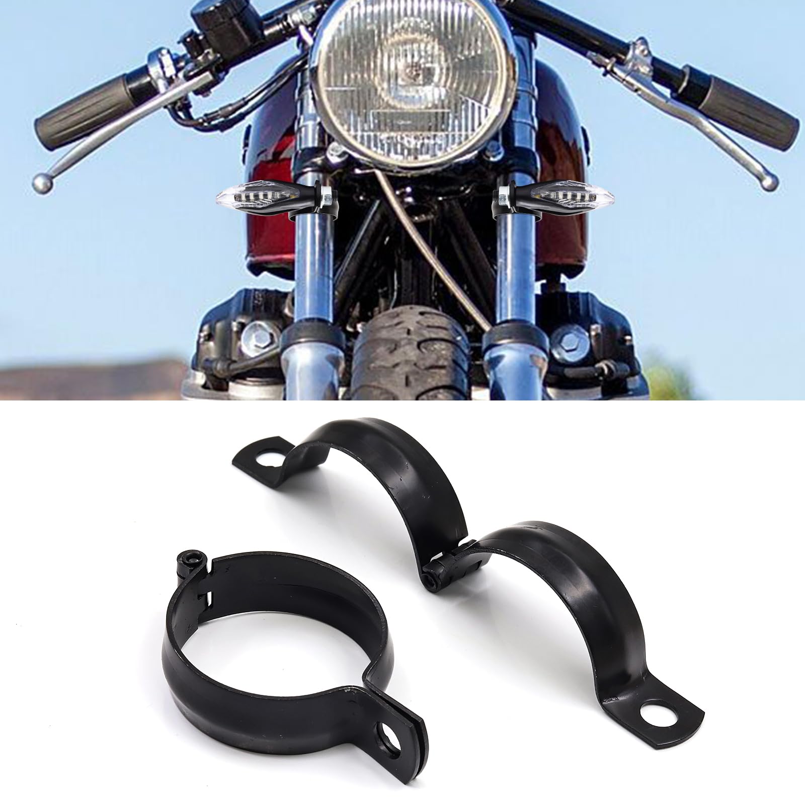 Amazon.co.jp: Xuzimaoyiバイク フォグランプ ステー 取付ブラケット