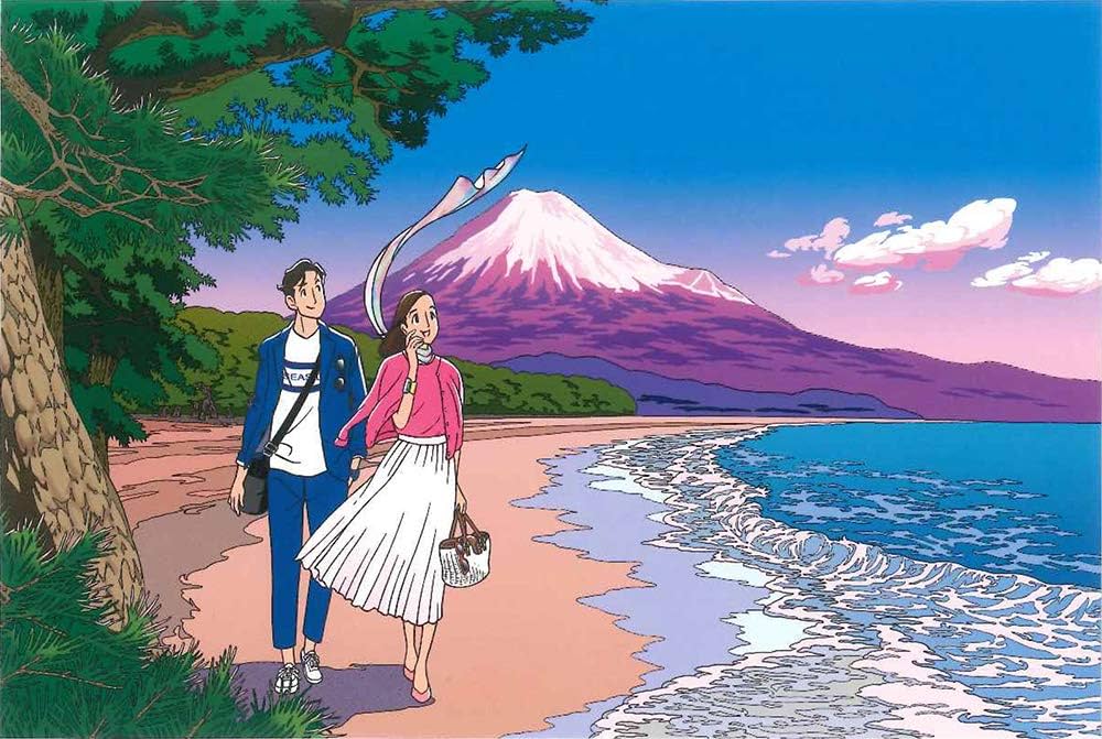 Amazon | わたせせいぞう ポストカード『はごろも舞う茜雲 』(W21001