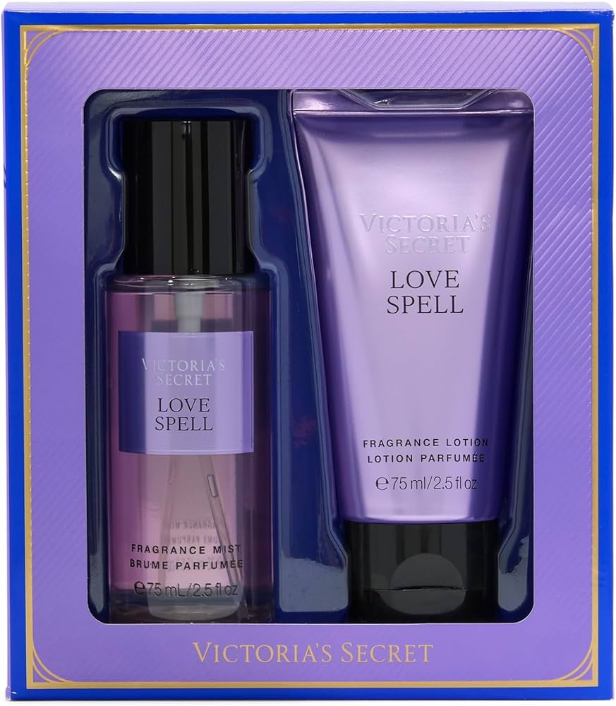 Victoria's Secret Love Spell Mini Fragrance Duo Gift Set, Notes of
