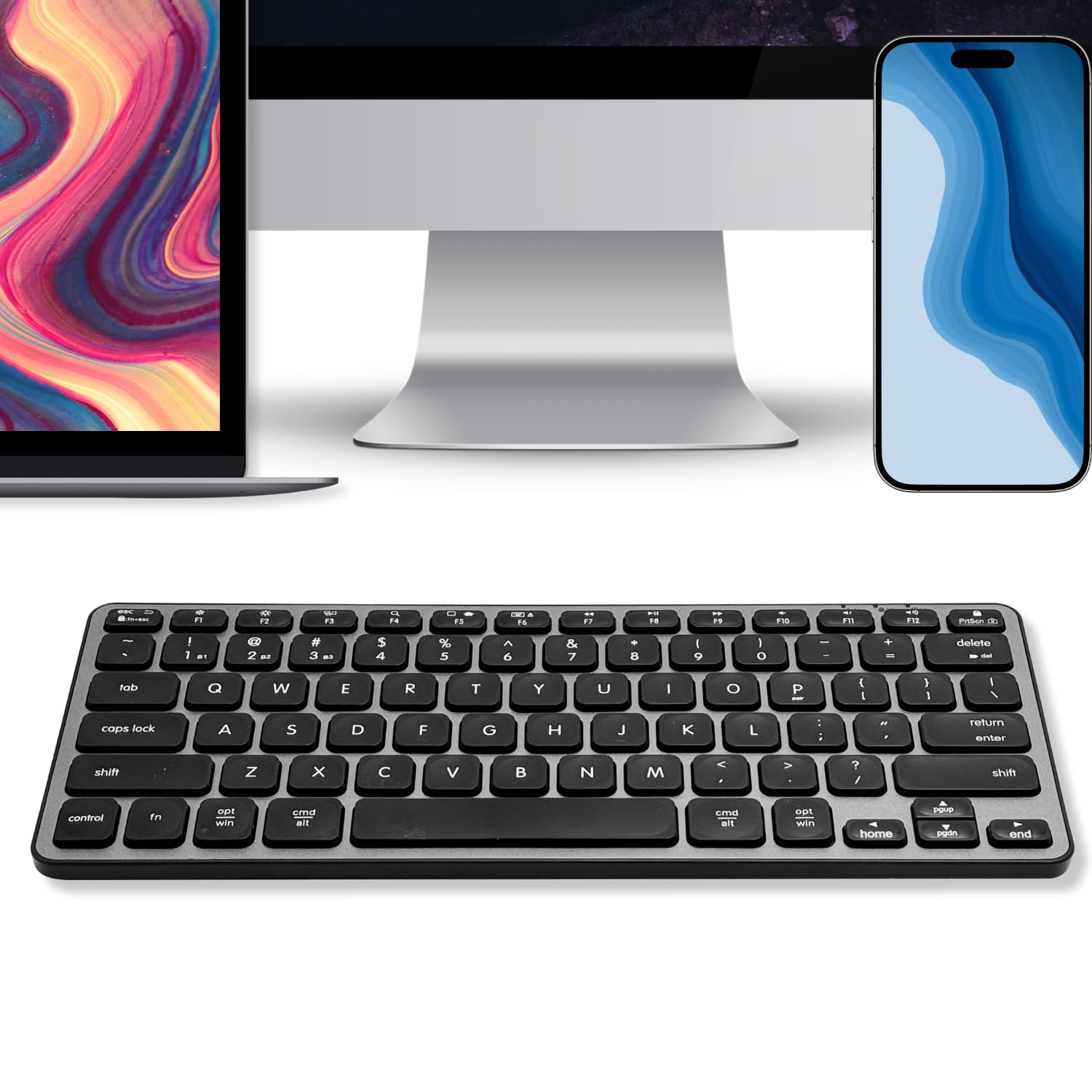 Amazon.com: Macally Wireless Bluetooth Keyboard for Mac - Premium