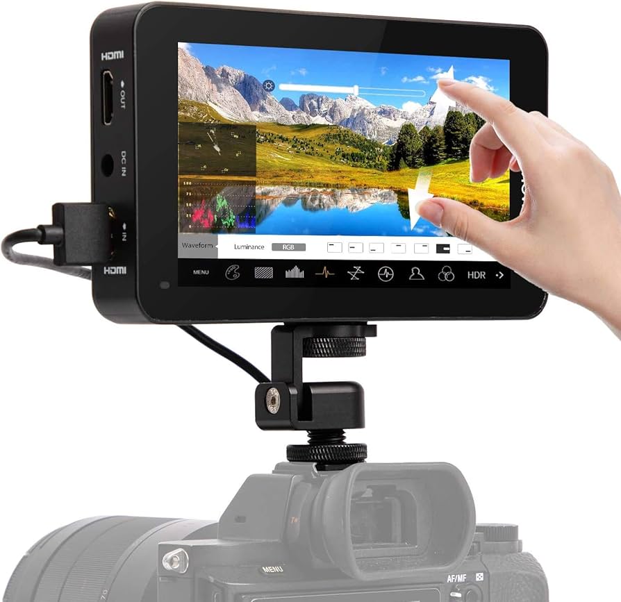 Amazon | Desview R6 5.5インチ UHB タッチスクリーン カメラ