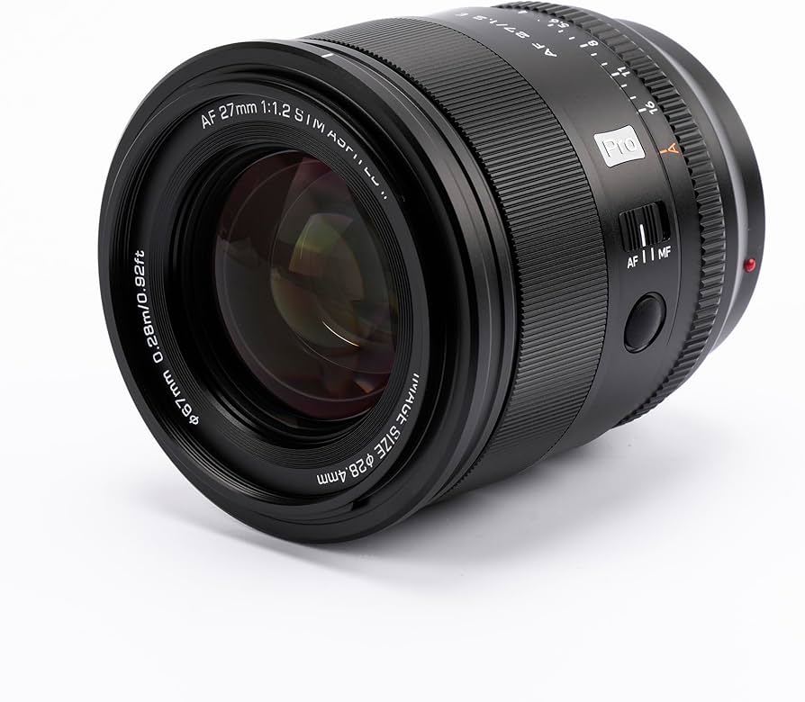 Amazon.com : VILTROX PRO 27mm f/1.2 Auto Focus Prime Lens for Sony