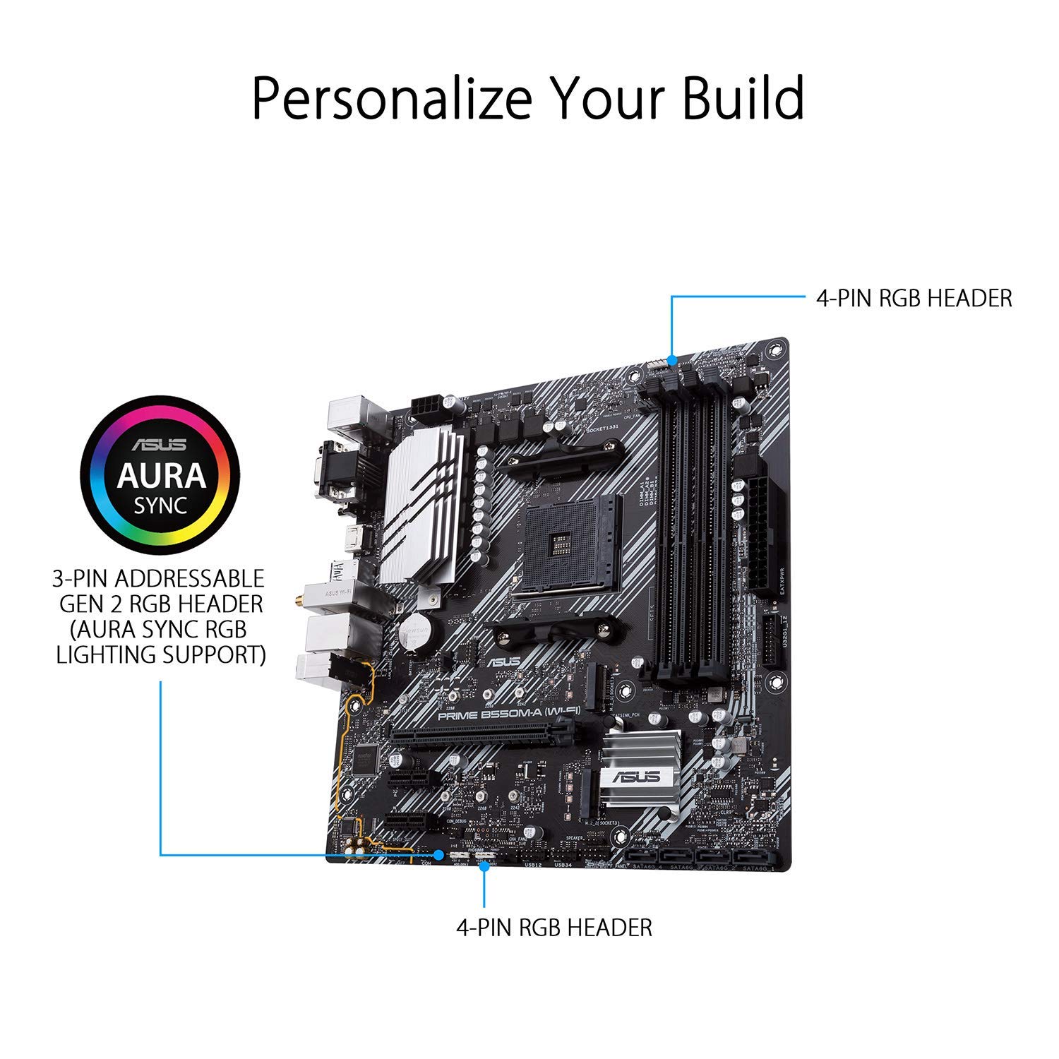Amazon | ASUS AMD B550 搭載 AM4 対応 マザーボード PRIME B550M-A