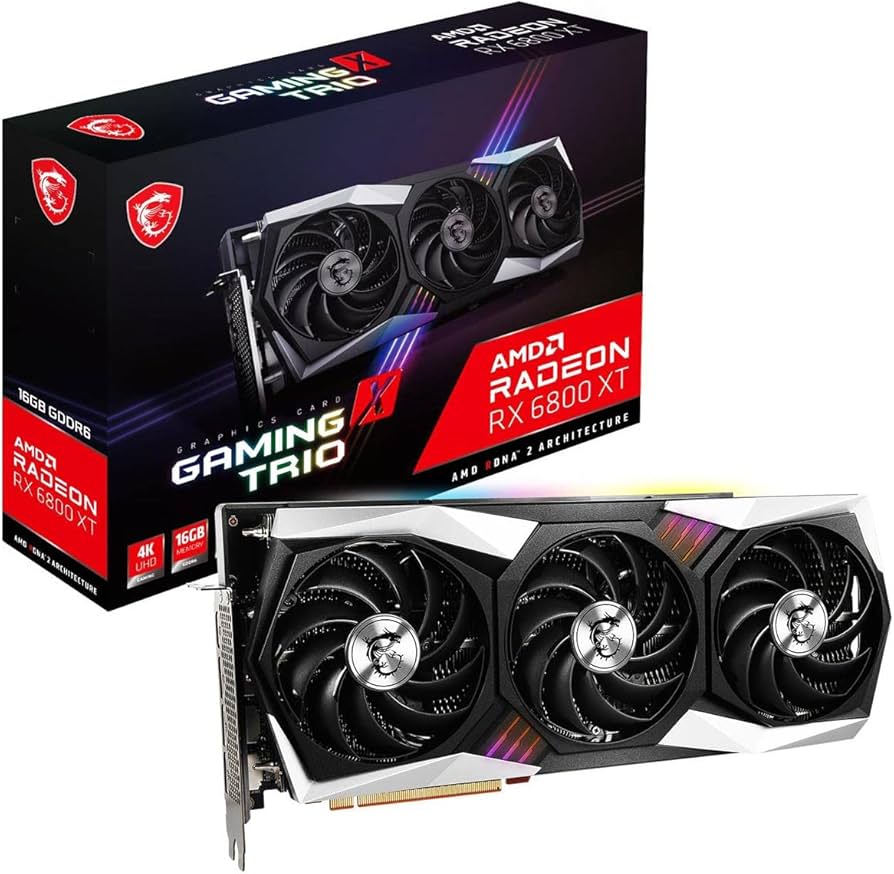MSI Gaming Radeon RX 6800 XT 16GB GDRR6 256-Bit HDMI/DP 2285 MHz
