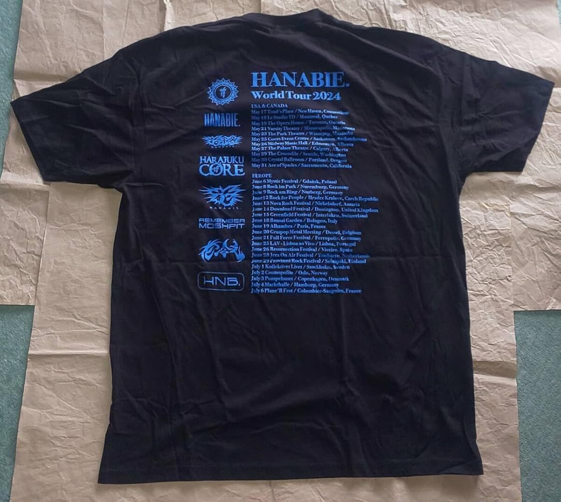 Amazon.co.jp: 花冷え。 2024 World Tour Tee XLサイズ HANABIE. World