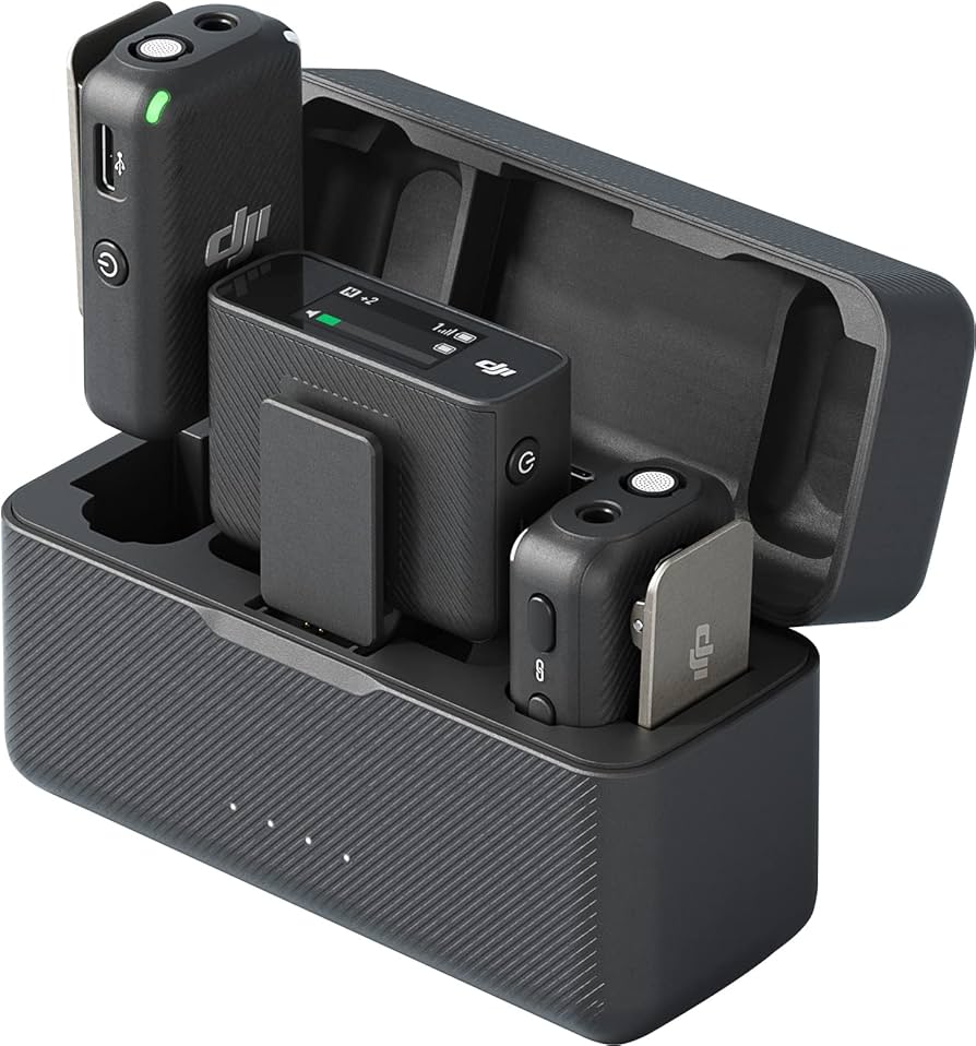 Amazon.com: DJI Mic (2 TX + 1 RX + Charging Case), Wireless