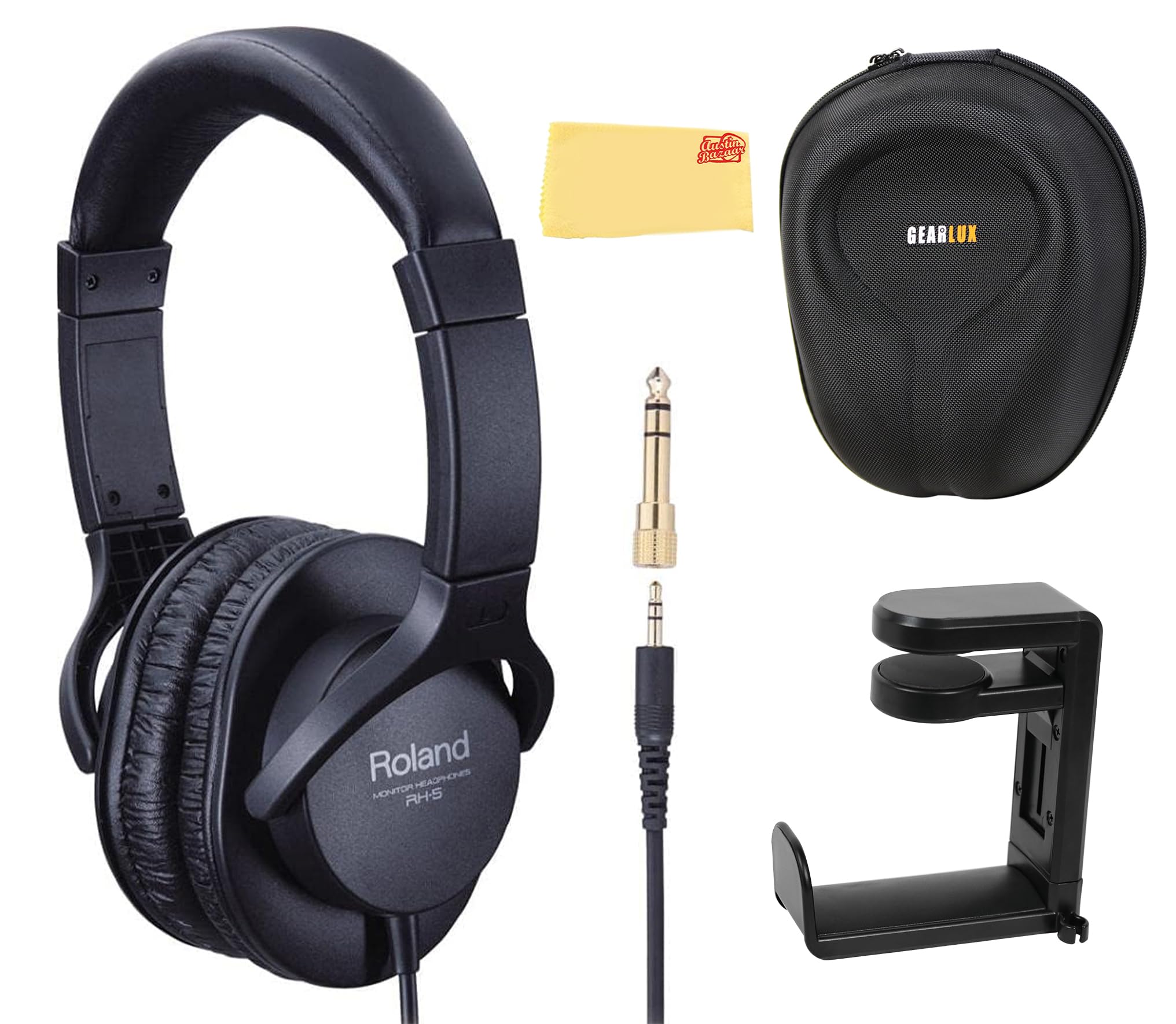 Amazon.com: Roland RH-5 Monitor Headphones Bundle with Case, Stand