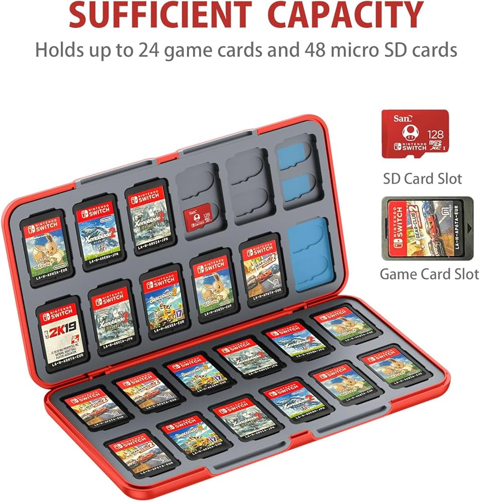 Amazon.co.jp: Switchゲームカードケース 24枚 switch ゲームカード